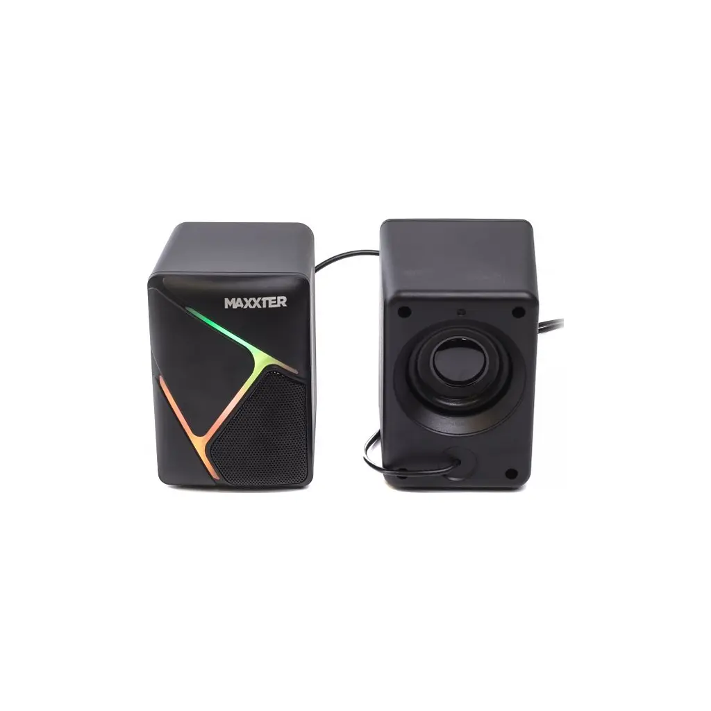 Акустическая система Maxxter CSP-U004RGB USB Black (CSP-U004RGB) - фото 2