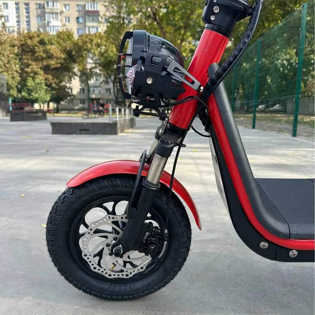 Електросамокат із сидінням 14 дюймів GIANT ZEN U12 MAX (800W, 48V, 15Ah) з кофром-багажником Червоний - фото 7