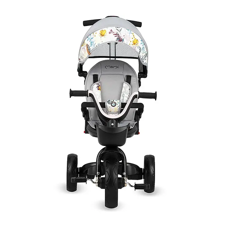 Дитячий триколісний велосипед MoMi Invidia 5 у 1 з батьківською ручкою grey (4068) - фото 3