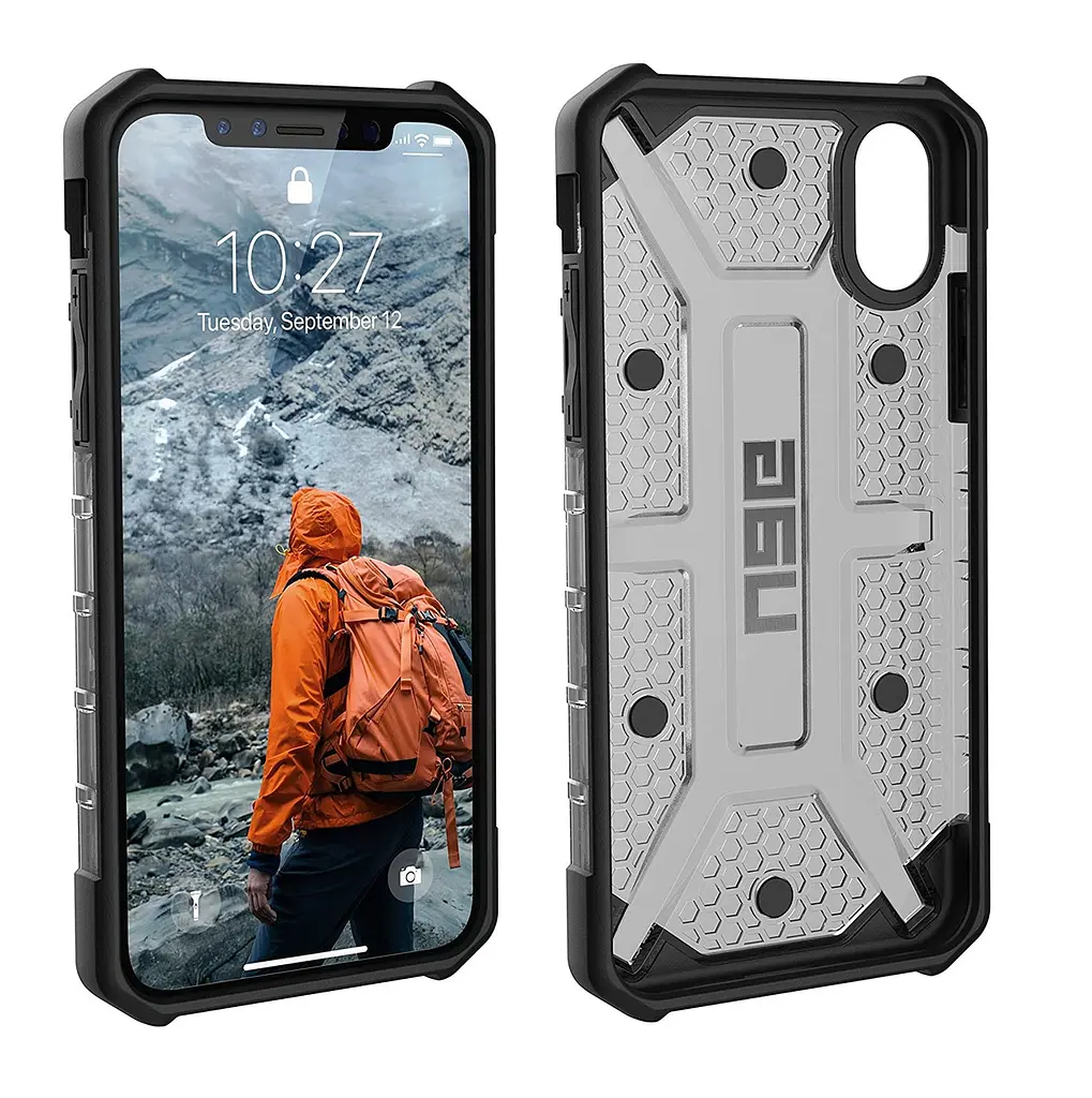 Чохол прозорий протиударний UAG Plasma (Original) IPHX-L-AS для iPhone X/XS (5.8") Ash - фото 2