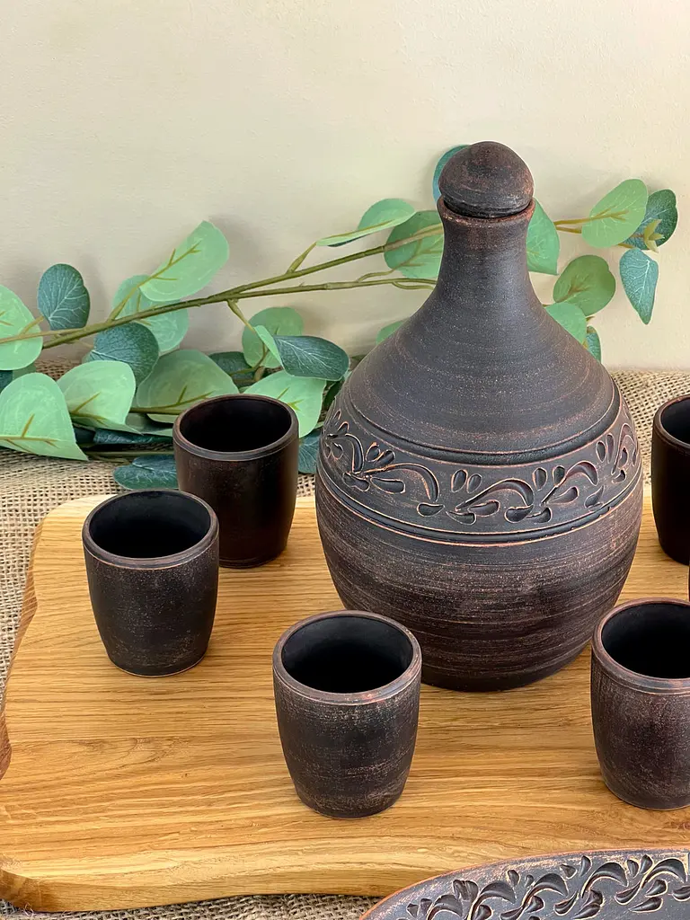 Столовый сервиз подарочный керамической (глиняной) посуды Декор - фото 3