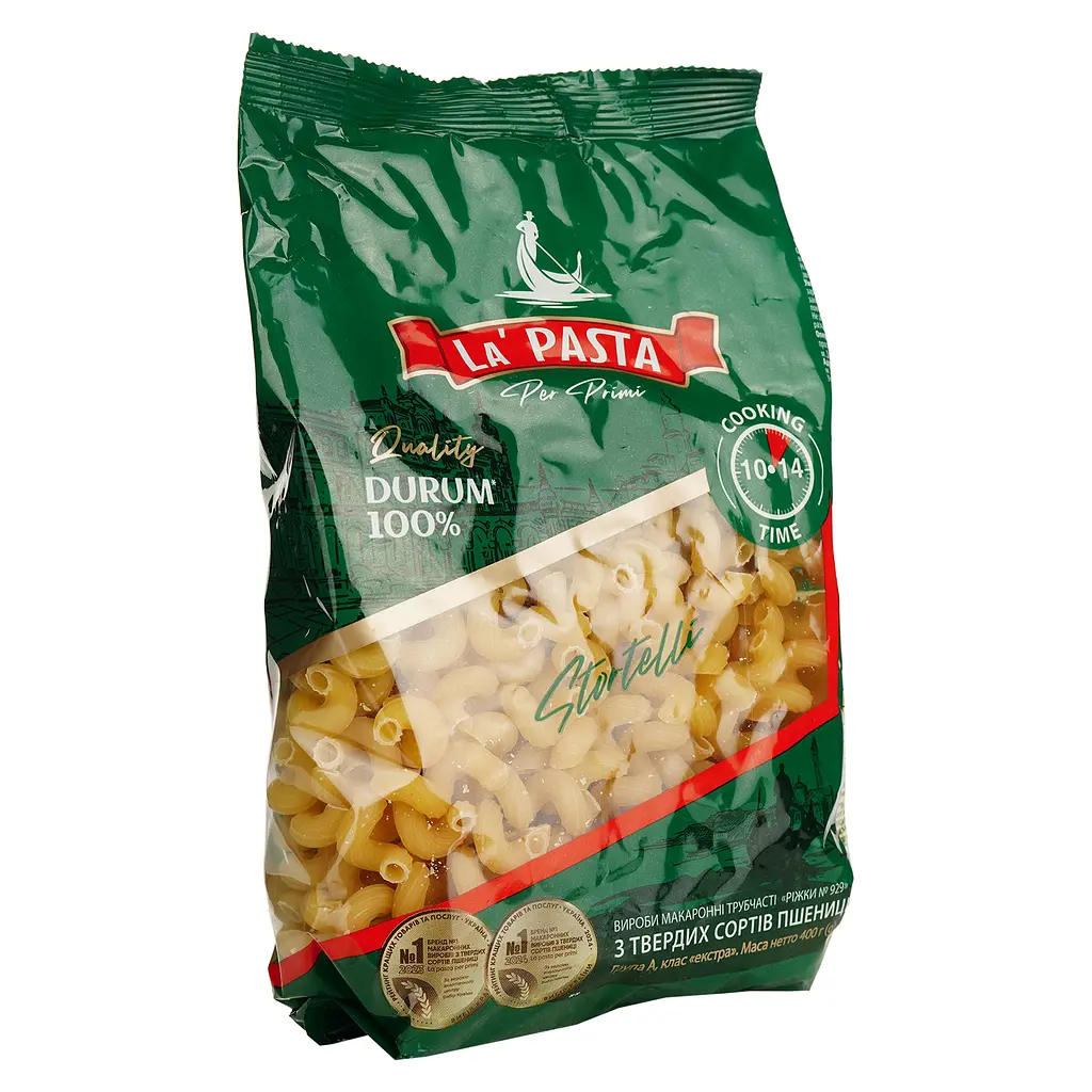 Макаронні вироби La Pasta ріжки 400 г (483550) - фото 3