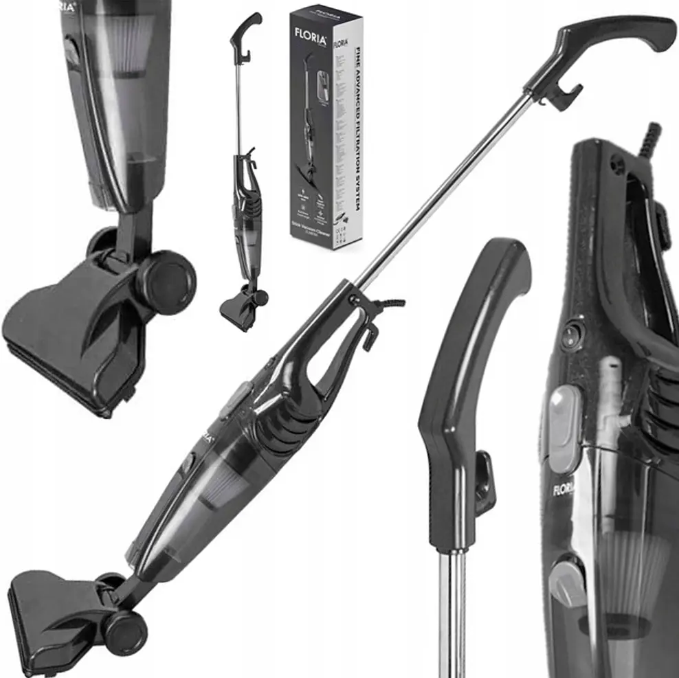 Ручной пылесос вертикальный FloriaZLN8191 кабель 5 м сухая уборка HEPA фильтр - фото 4