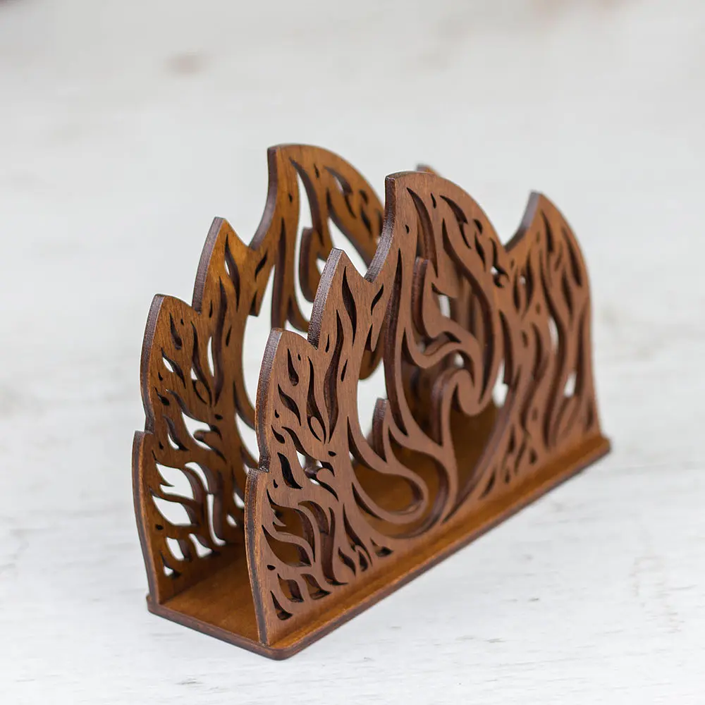Дерев'яна серветниця VANZA BONFIRE walnut - фото 2