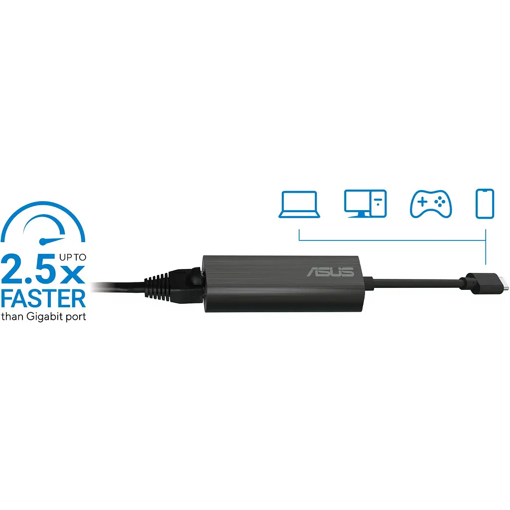 Мережевий адаптер Asus USB-C2500 v2, 1x2.5GE, USB3.2 - фото 2
