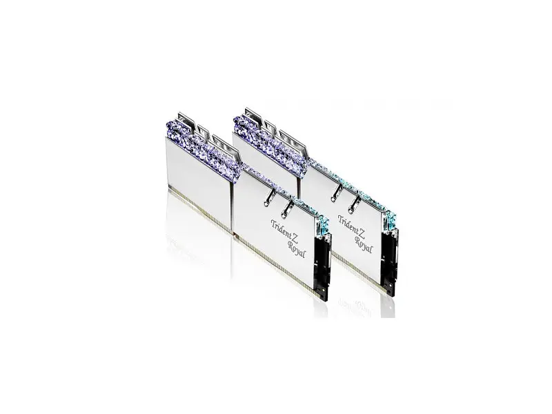 Модуль пам'яті G.Skill 32 GB (2x16GB) DDR4 3200 MHz Trident Z Royal Silver (F4-3200C16D-32GTRS) - фото 2