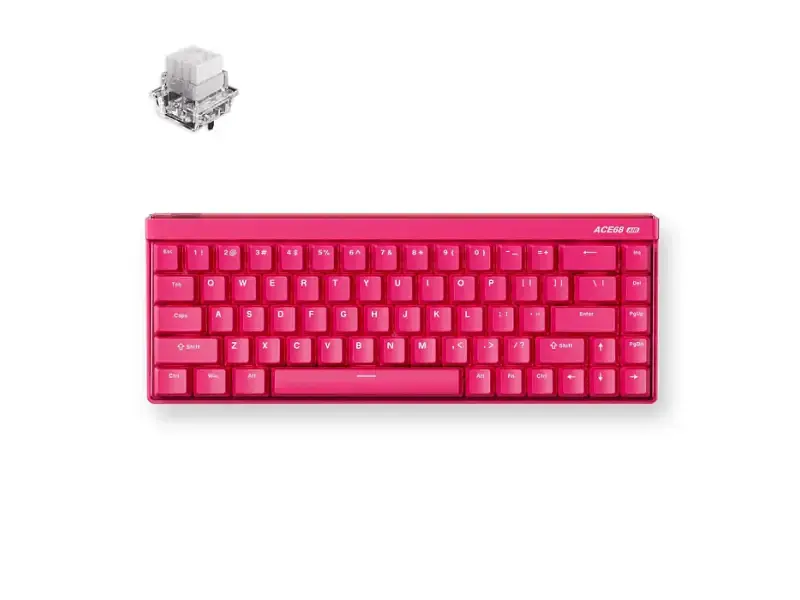 Клавіатура MCHOSE Ace 68 Air RGB Mount Tai Magnetic Switch GT Rose Red (MC-ACE68AIR-11) - фото 2