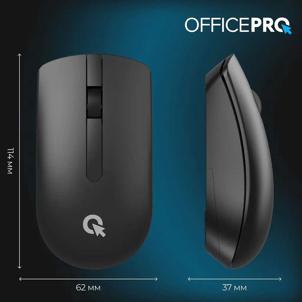 Миша OfficePro M175B Silent Click Wireless Black [144294] - фото 6