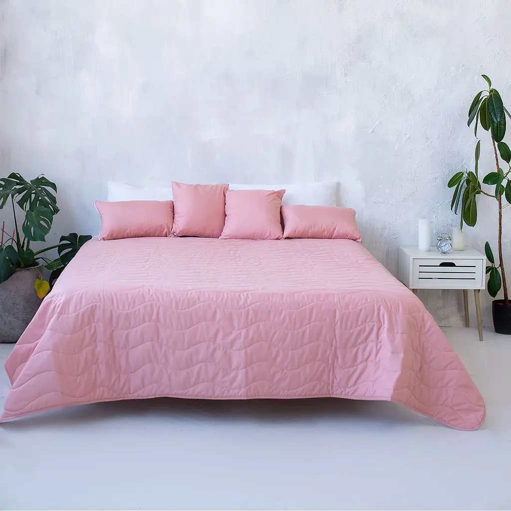 Декоративное покрывало Sonex Capri 220х240 см коралловое с белым (SO102403) - фото 6