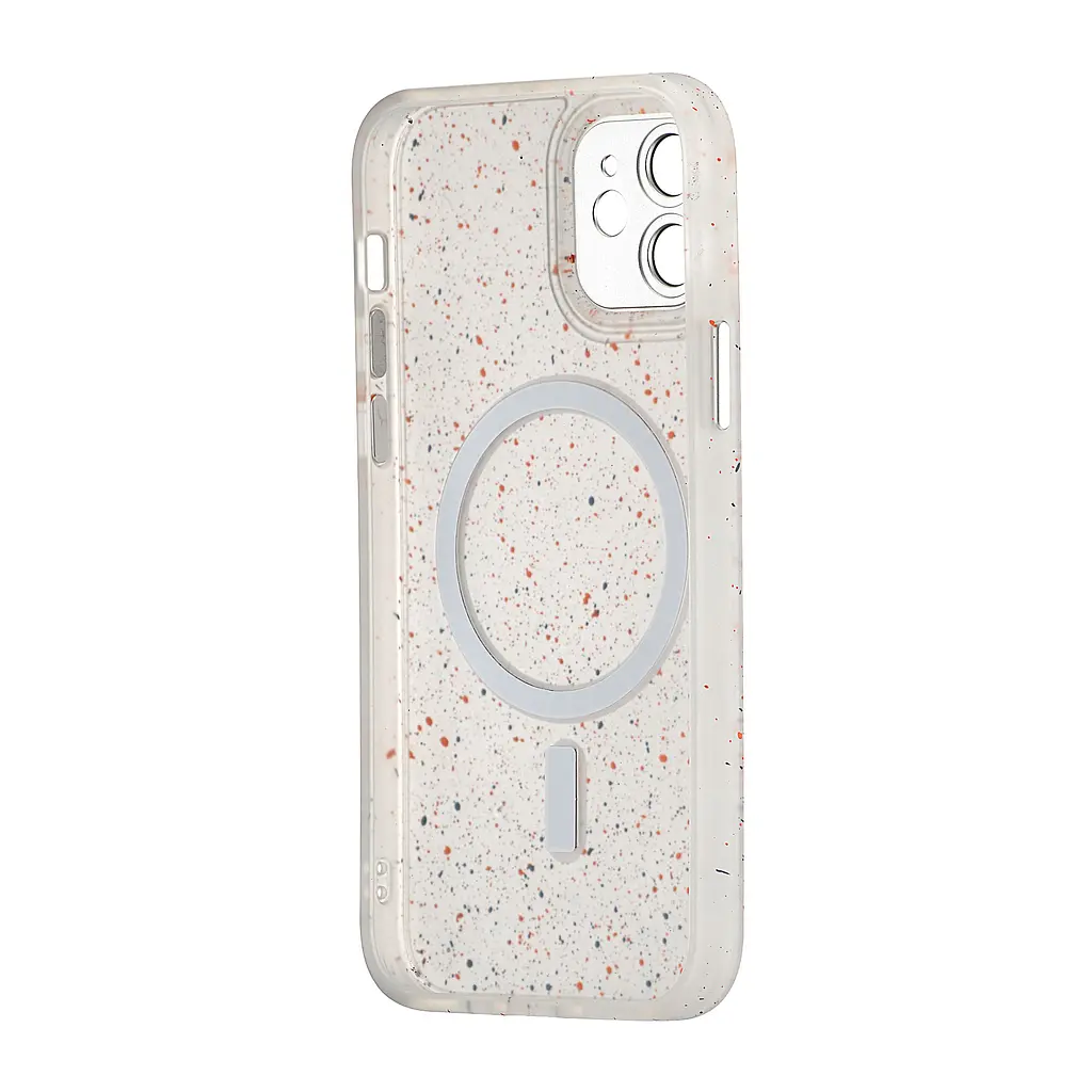 Чохол Splatter with MagSafe Protected Camera iPhone 12 White - фото 3
