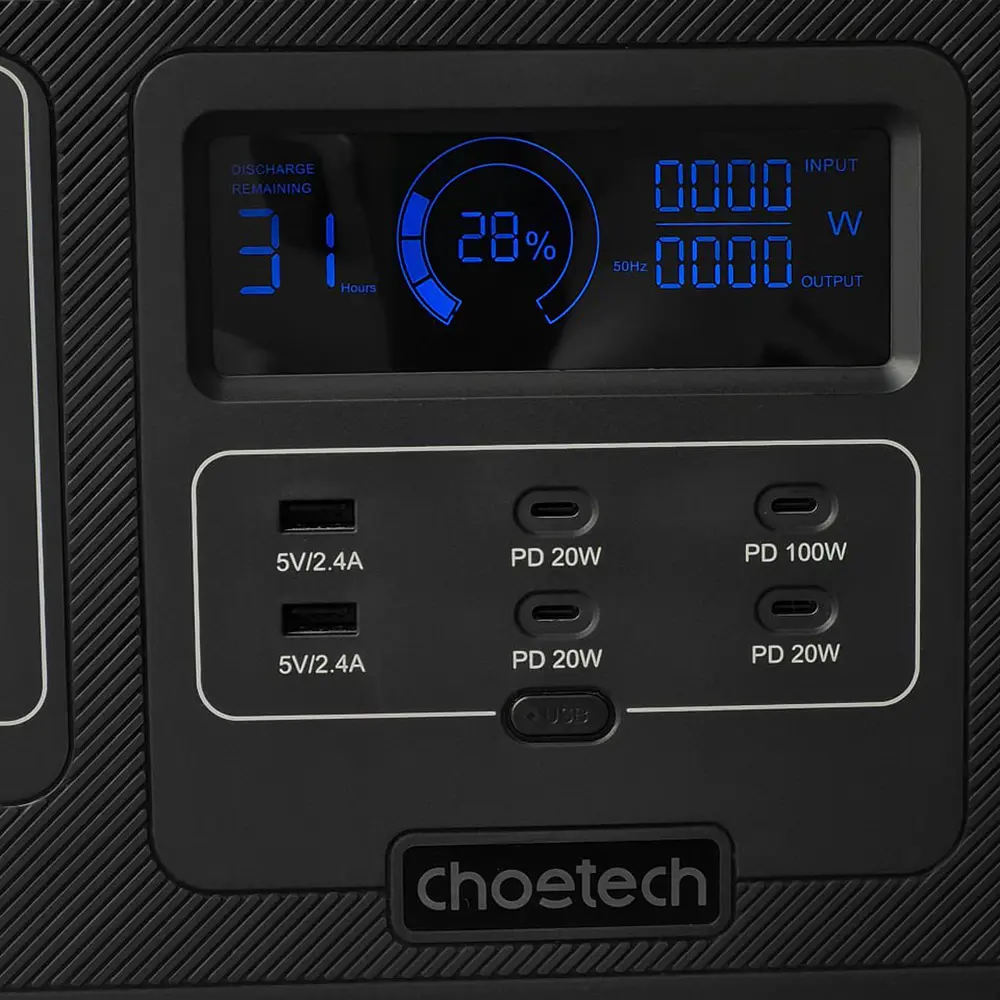 Зарядна станція Choetech 1200W (BS005-EU-BK) - фото 7