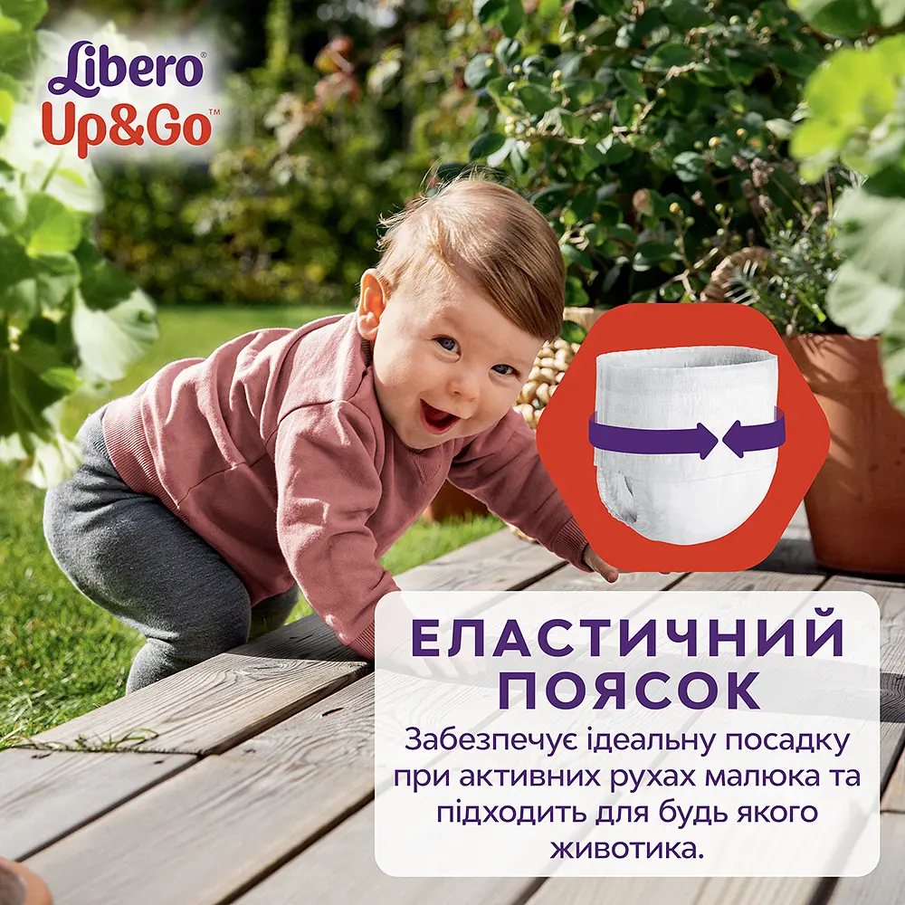 Подгузники-трусики Libero Up&Go 7 (16-26 кг), 16 шт. - фото 5