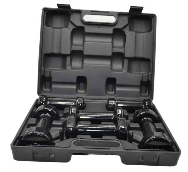 Набір гантелей в кейсі 9 кг. PowerPlay 4121 Fitness Dumbells (2 шт*1 кг, 2 шт*1,5 кг, 2 шт*2 кг) (PP_4121_9kg) - фото 4