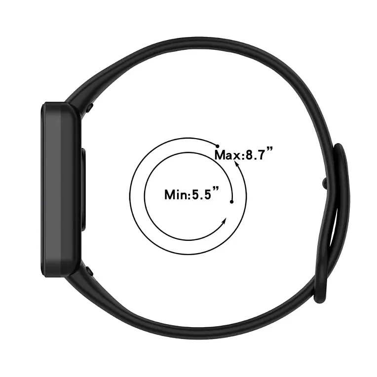 Силиконовый ремешок Primo для фитнеса браслета Xiaomi Redmi Smart Band Pro (M2101B1/BHR5501GL) Black - фото 5