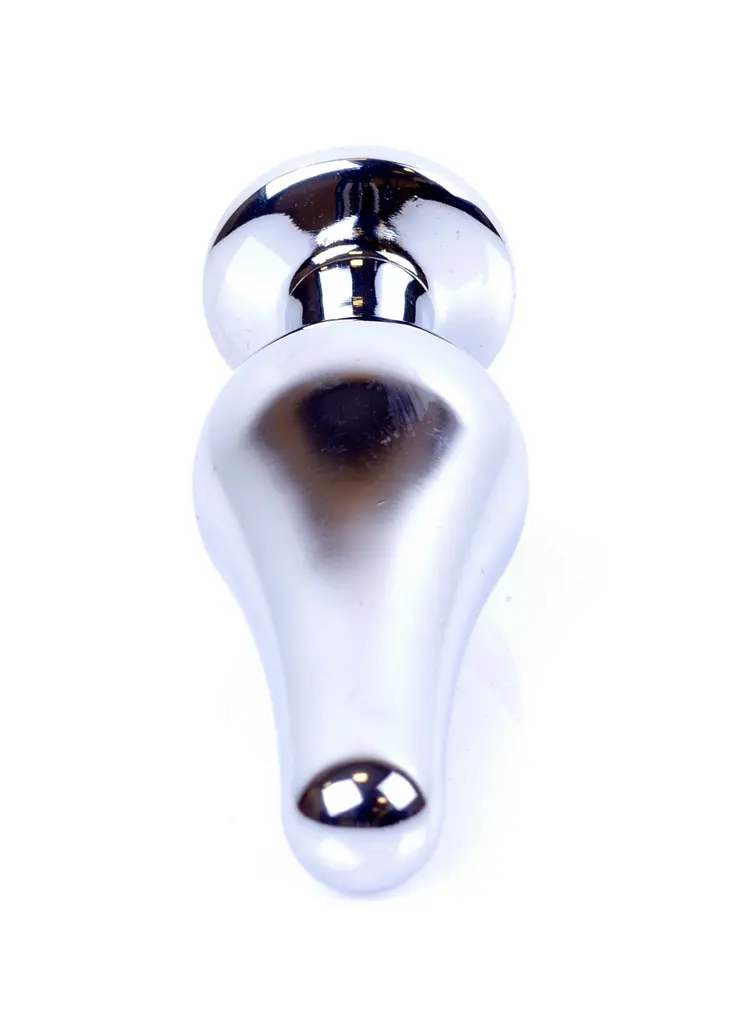 Анальна пробка - Jewellery Silver Long Plug Clear - фото 7