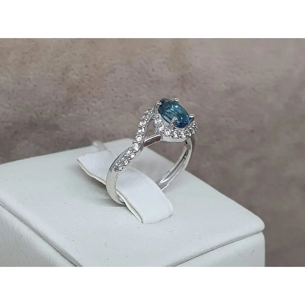 Срібне кільце Агні Лезгинка з топазом. 1914/9р-TLB 16,5 - фото 4