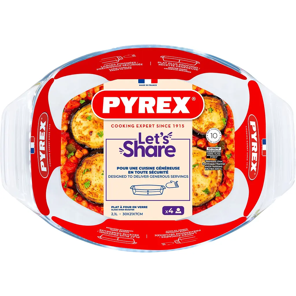 Форма для запікання Pyrex 30х21х7 см 2.1 л (410B000/8046) - фото 5