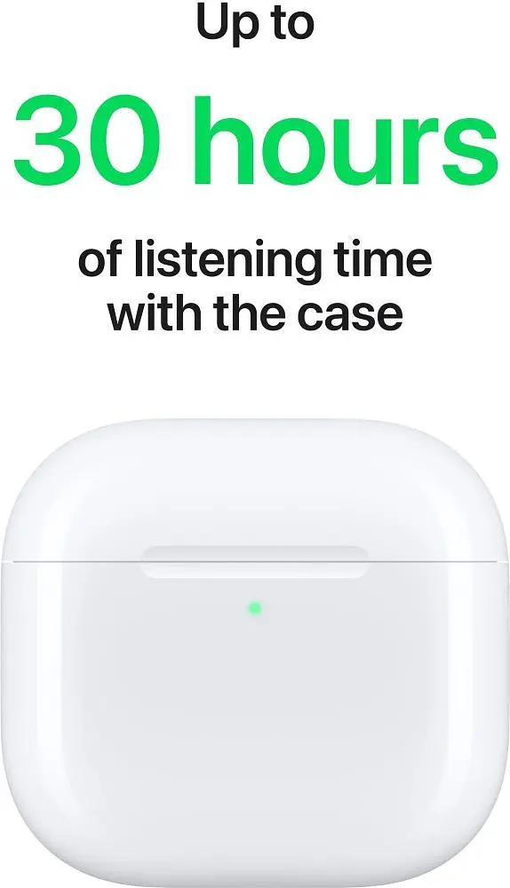 Bluetooth-гарнiтура Apple AirPods 4 with Active Noise Cancellation White (MXP93ZE/A) - фото 3