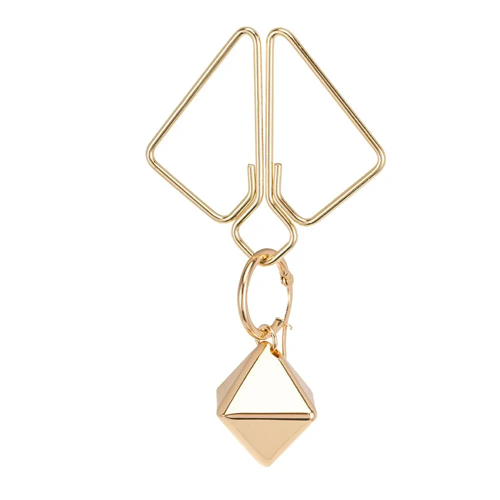SX0844 Затискачі для сосків з важкою підвіскою LOCKINK Nipple Clamps with Heavy Pendant, золотисті - фото 8
