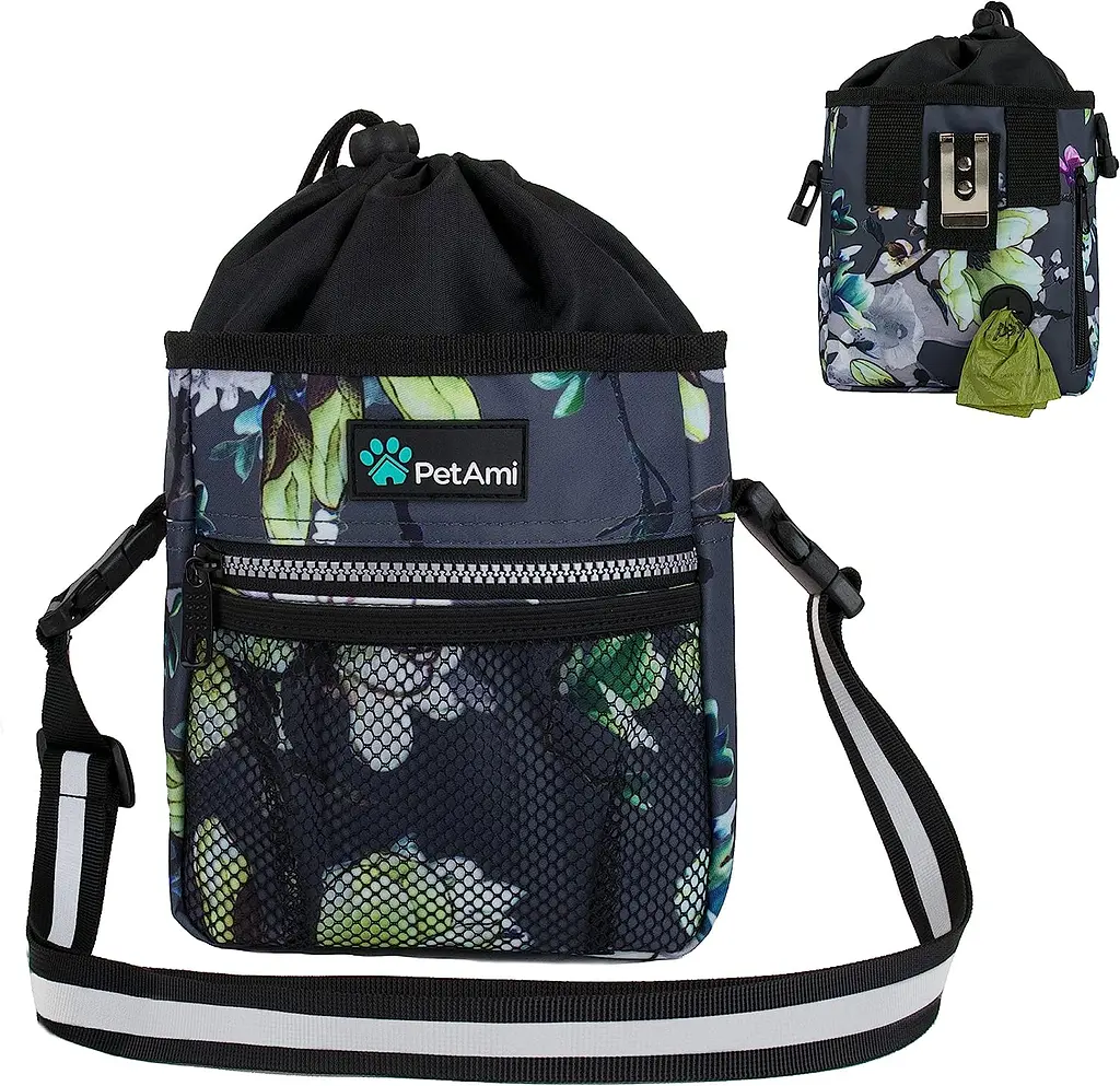 Сумка для вигулу собак PetAmi Floral Grey