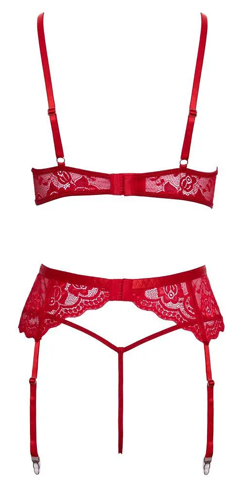 Комплект Cottelli Lingerie X-Mas Bra Set S/M (красный) - фото 7