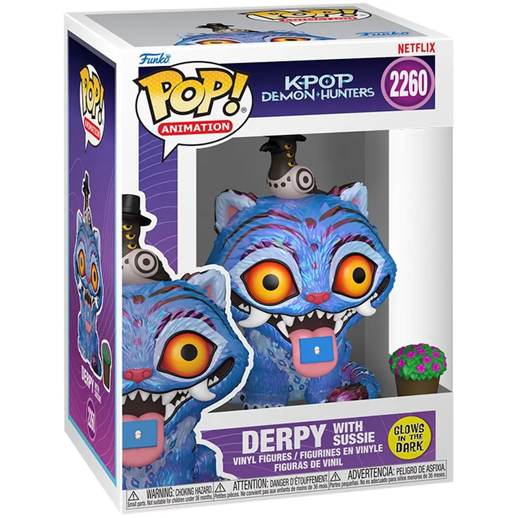 Игровая фигурка Funko POP Кейпоп-охотницы на демонов Дерпи с Птицей и цветок GW (94693) - фото 2