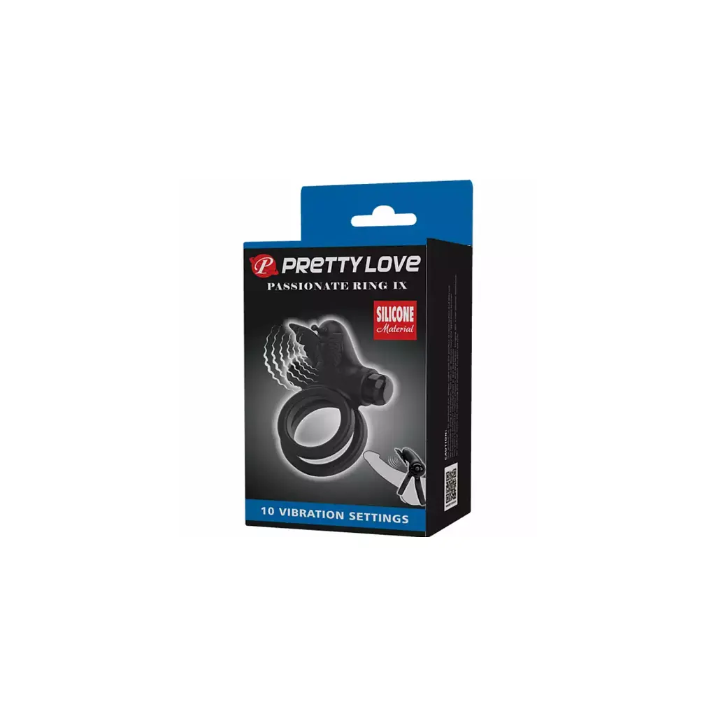 Ерекційне віброкільце Pretty Love Vibrating Dual Rings, 3.2-3.8 см - фото 7