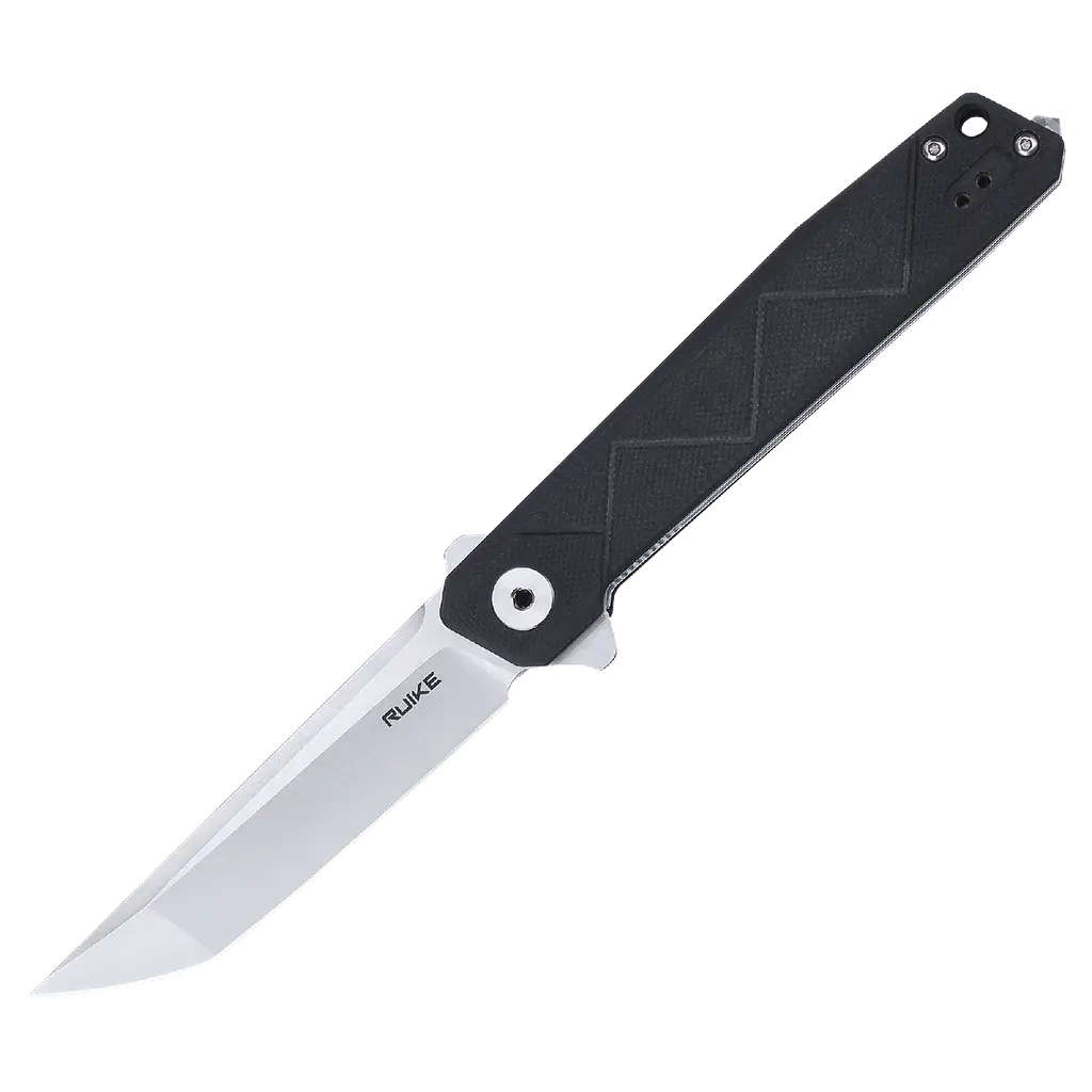 Ніж складаний туристичний Ruike P127-B/(9.1 см) 14C28N/G10 + steel 420 чорний