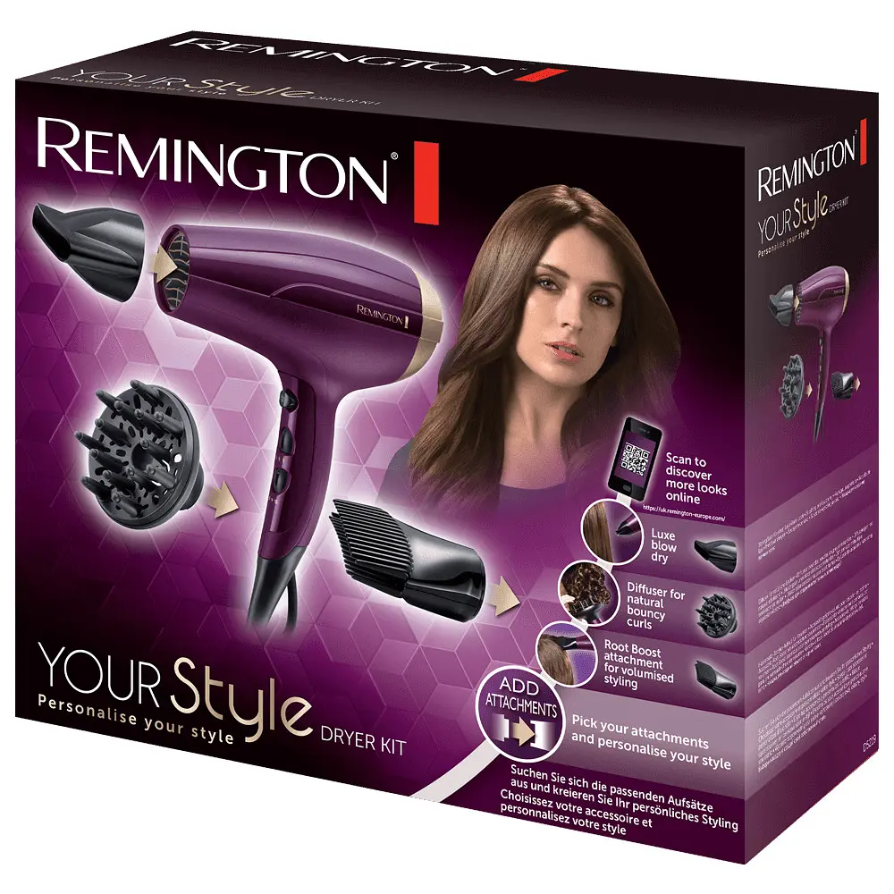 Фен Remington D5219 дифузор, щітка - фото 6