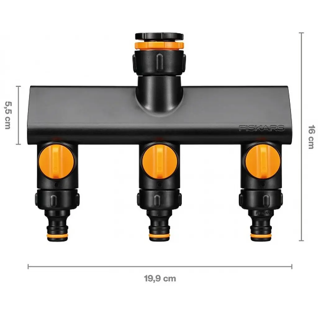 Трійник для крана Fiskars Comfort 3 виходи (1070578) - фото 2