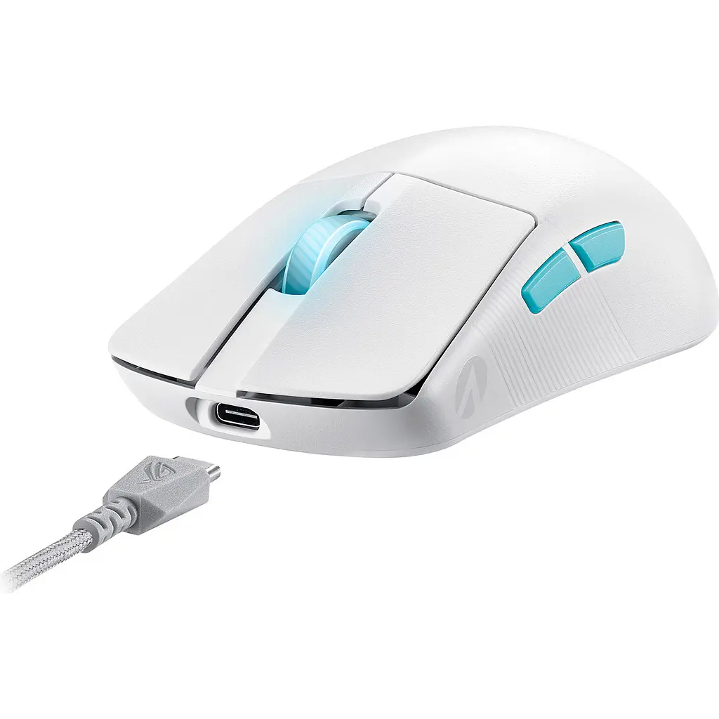 Миша Asus ROG Harpe Ace Aim Lab Edition White (90MP02W0-BMUA10) [96115] - фото 6