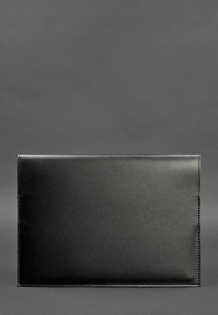 Кожаная папка для документов А4 (на магнитах) черная - фото 4