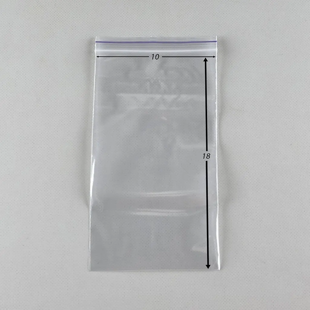 Пакети Zip-Lock прозорі 10x18 см, 100 шт, поліетиленові пакети із застібкою - фото 2