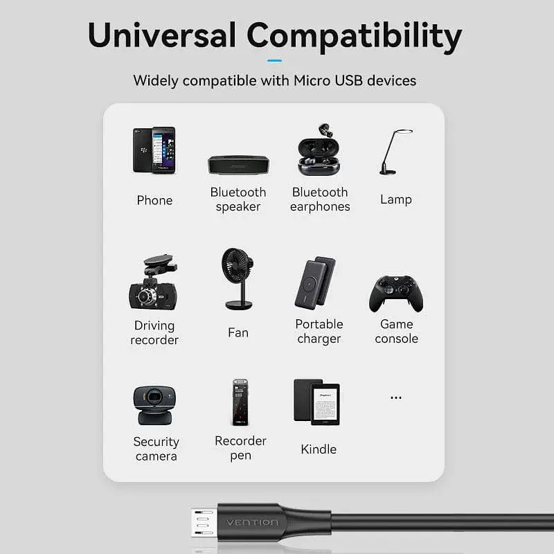 Кабель USB 2.0 AM-micro BM 1.0м Чорний - фото 6