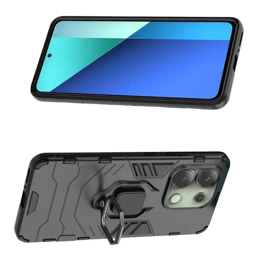 Чехол бампер Primolux Ring Armor для Xiaomi Redmi Note 13 4G Black - фото 3