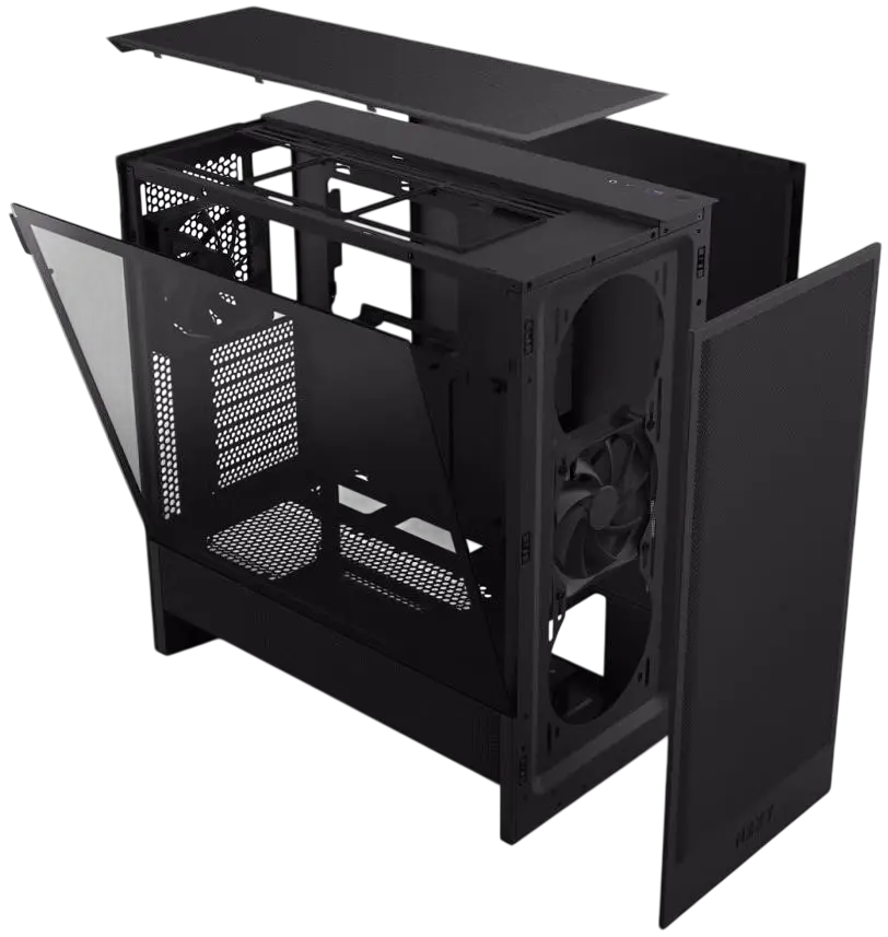 Корпус NZXT H5 Flow (2024) Black (CC-H52FB-01) - фото 5