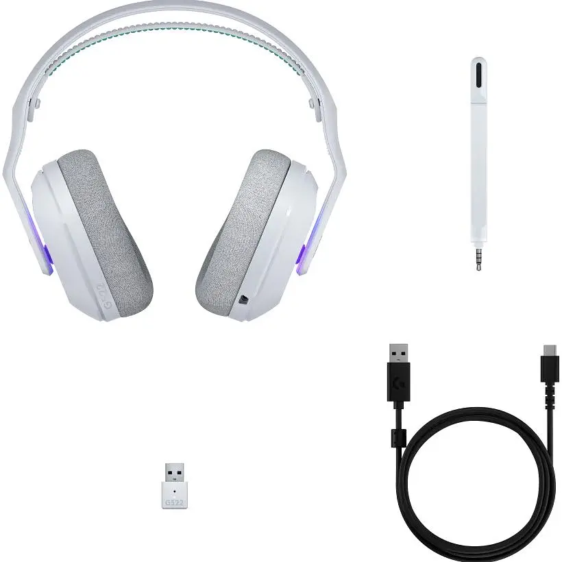 Ігрові навушники Logitech G522 Lightspeed White (981-001550) [137078] - фото 6