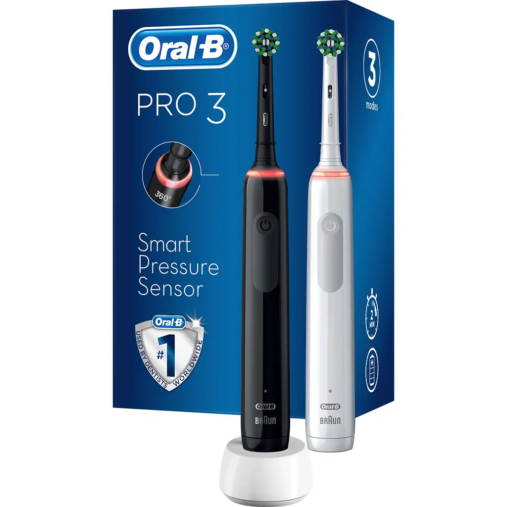 Електрична зубна щітка Oral-B D505 PRO 3 3900 Black and White [122415] - фото 4