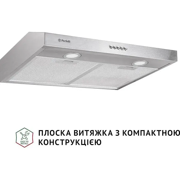 Витяжка пласка Perfelli PL 6002 I LED пласка - фото 2