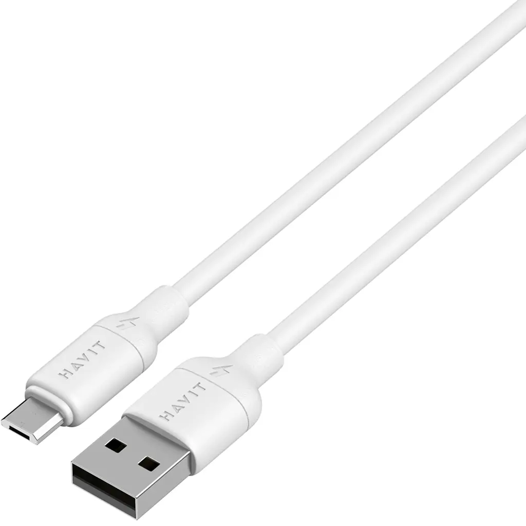 Кабель USB - Micro USB Havit CB678 3A 1 м силіконовий білий (HV-CB678-WH) - фото 4