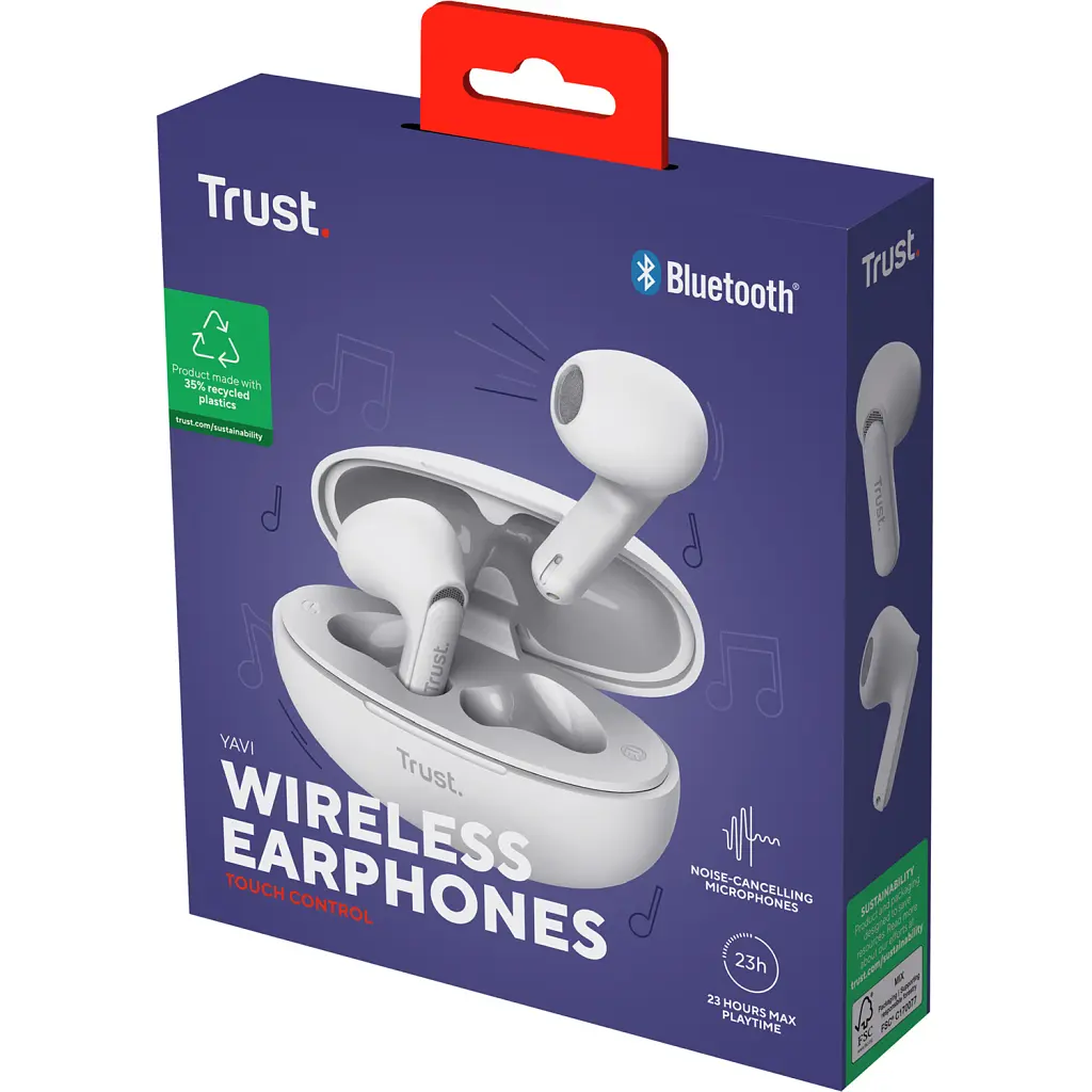 Навушники Trust Yavi Earphones White (25173) - фото 11
