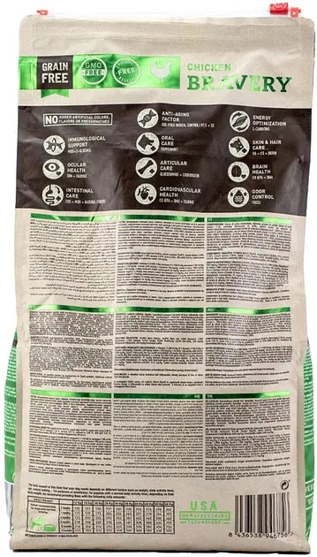 Сухий корм для цуценят середніх та великих порід Bravery Chicken Puppy Large/Medium з куркою 4 кг 04PE004000.0020.0096 - фото 2