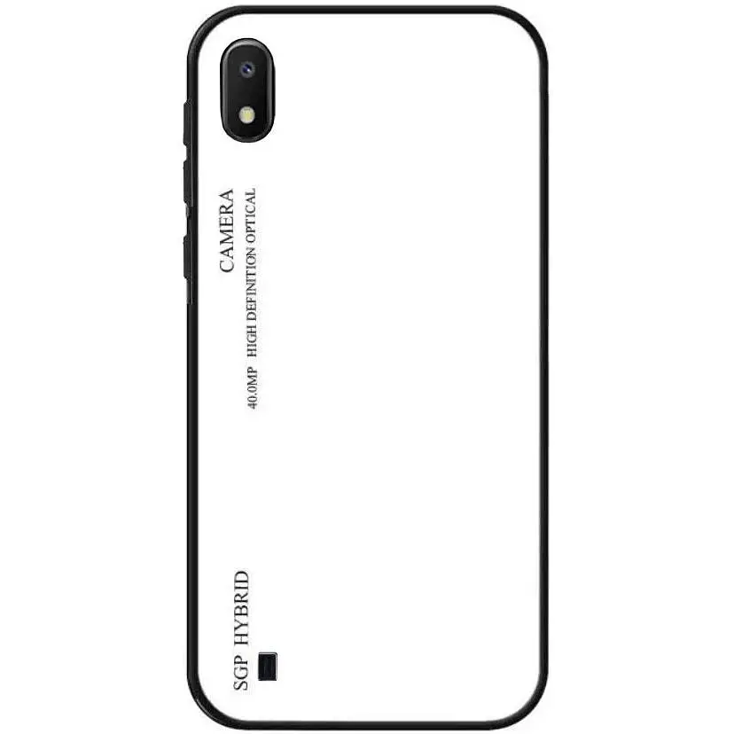 Чохол-бампер Primolux Gradient Glass для Samsung Galaxy A10 2019 (SMA105) White - фото 2