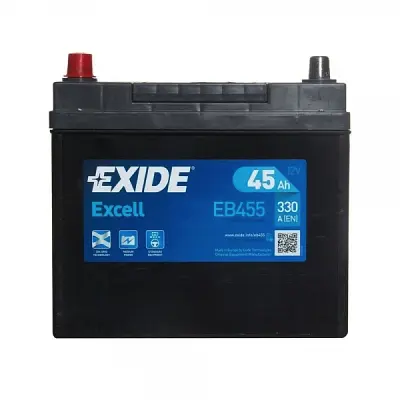 Акумулятор автомобільний EXIDE EXCELL 45A (EB455) - фото 2