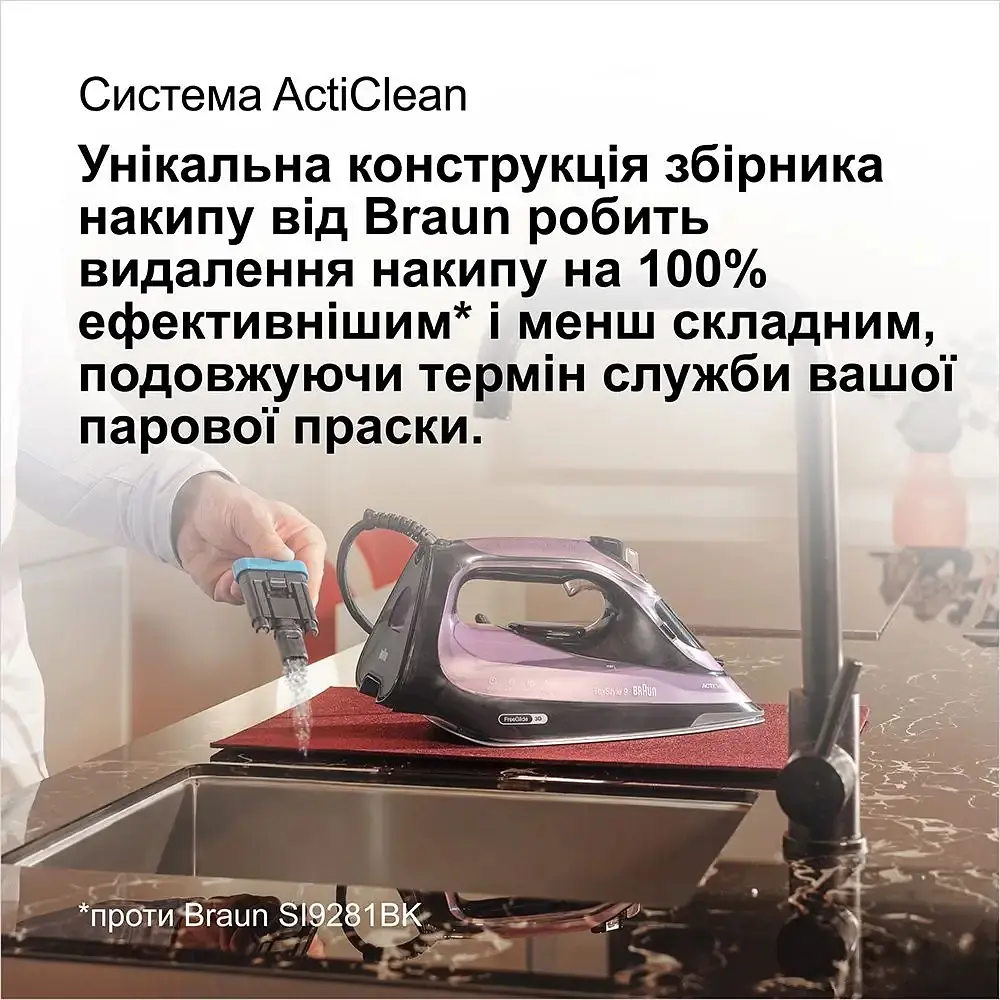 Утюг Braun SI 9661 VI фиолетовый - фото 8