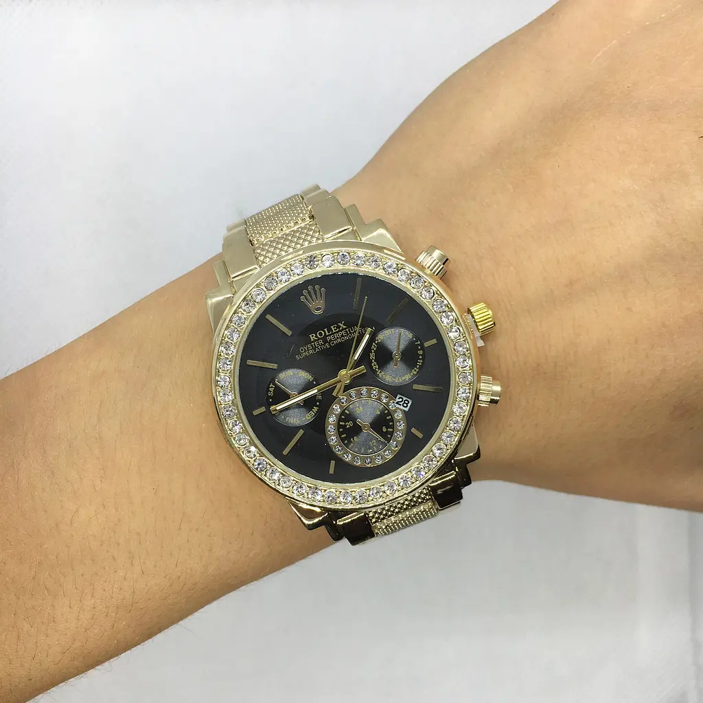 Наручний годинник жіночий Clockhouse Rolex Золотистий (IBW490YB) - фото 5