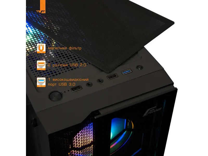 Корпус Frime NUCLEUS BLACK USB 3.0 БЕЗ БП - фото 8