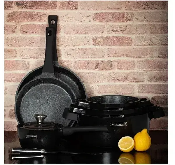 Набор кастрюль Royalty Line RL-OS1014M антипригарное покрытие 14 предметов - фото 5
