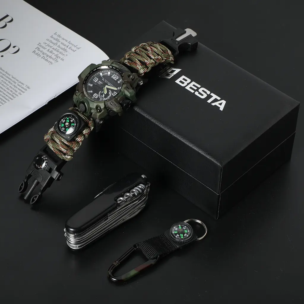 Подарунковий набір BESTA Box Military Set з компасом Темно-зелений (3360) - фото 8