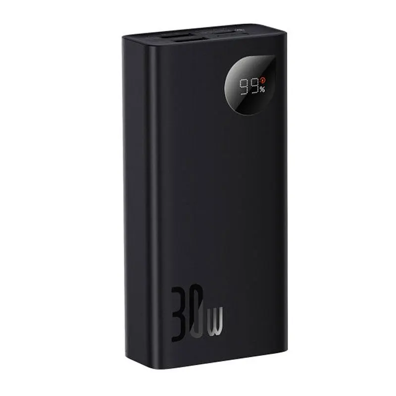 Зовнішній акумулятор (Power Bank) Baseus Adaman2 Digital Display 10000 mAh 30 W PPADM2-10 чорний - фото 2